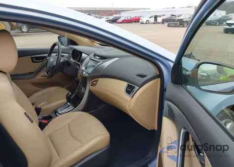 2013 Hyundai Elantra Limited из США, поврежденный, VIN KMHDH4AE9DU502978